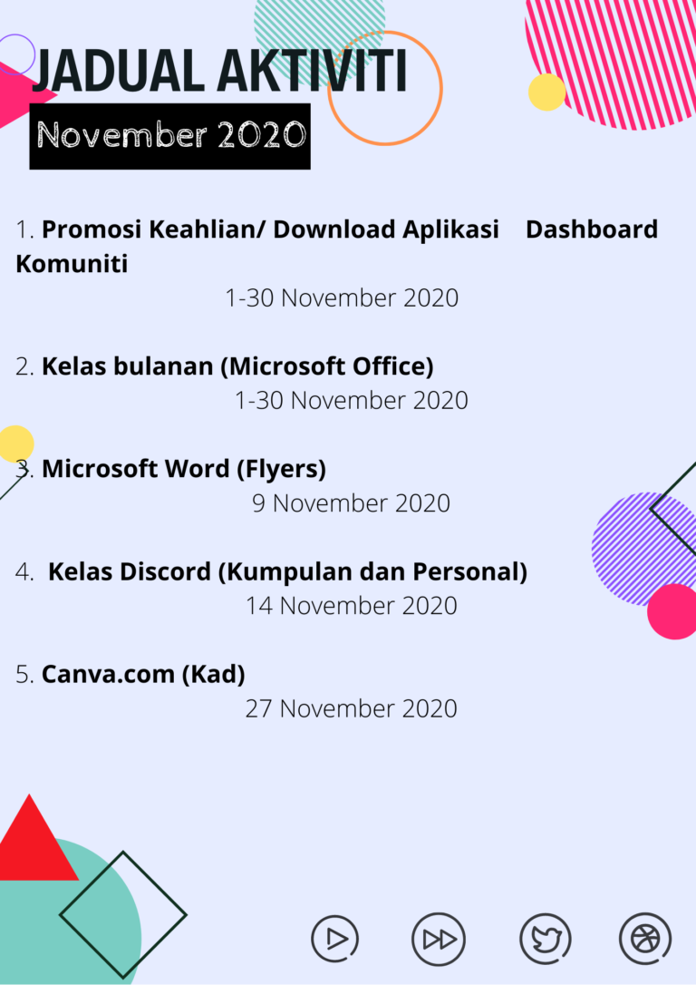 JADUAL AKTIVITI November 2020