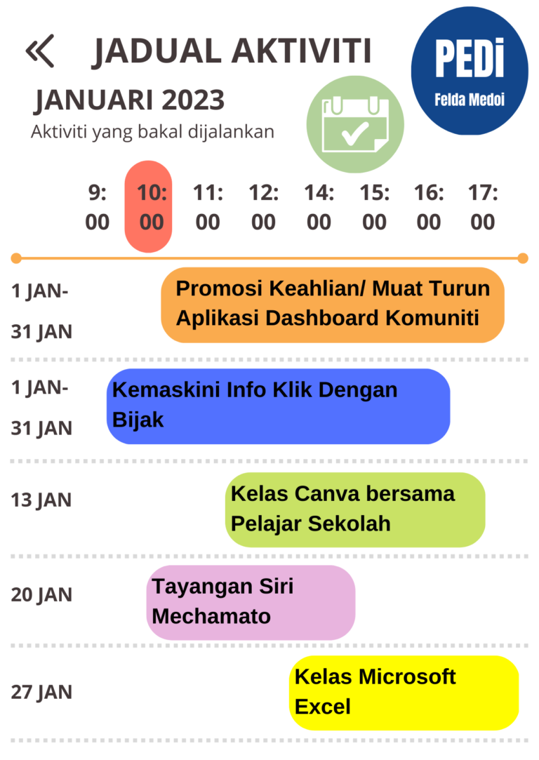 JADUAL AKTIVITI JANUARI 2023