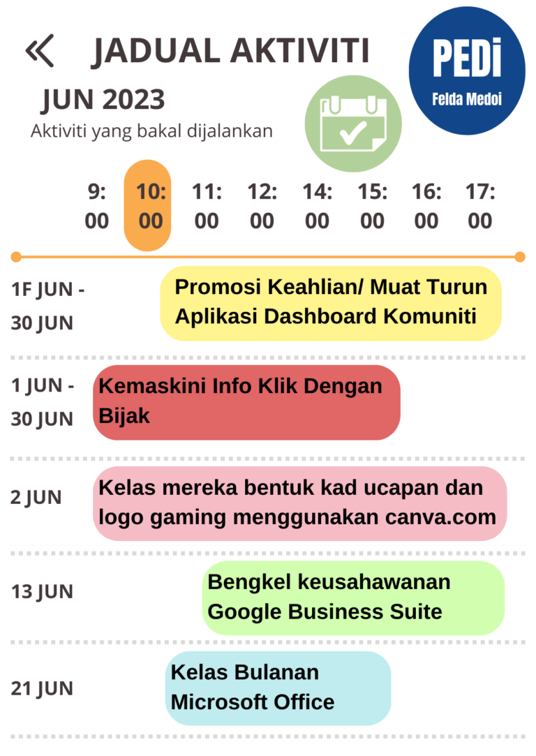 JADUAL AKTIVITI MEI 2023
